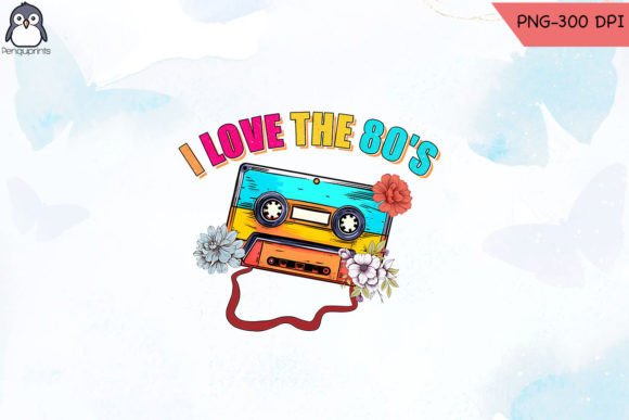 Download I Love the 80's Cassette Sublimation - Cassette sublimation Collection