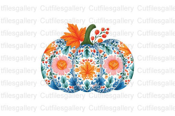 Download Fall Floral Pumpkin PNG, Boho Floral PNG - Boho Collection