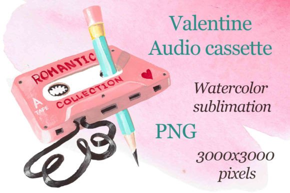 Download Valentine Audio Cassette Sublimation Png - Cassette sublimation Collection