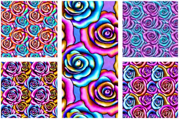 Download Funky Roses Patterns - Premium Resources