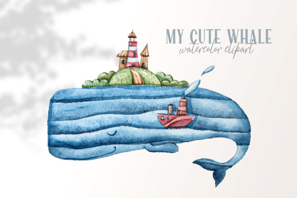 Download Watercolor Whale Clipart-png File - Premium Resources