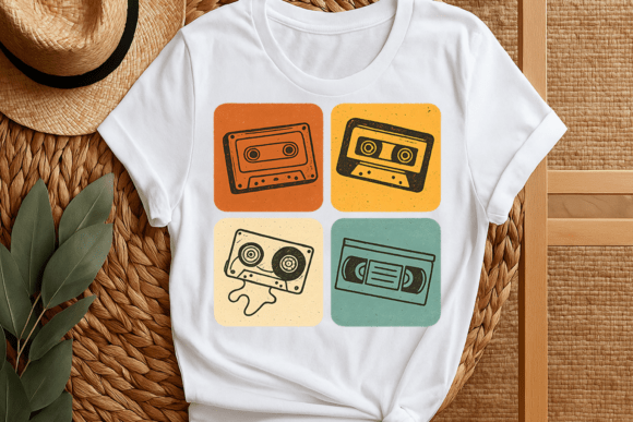 Download Vintage Retro Cassette Sublimation Png - Cassette sublimation Collection