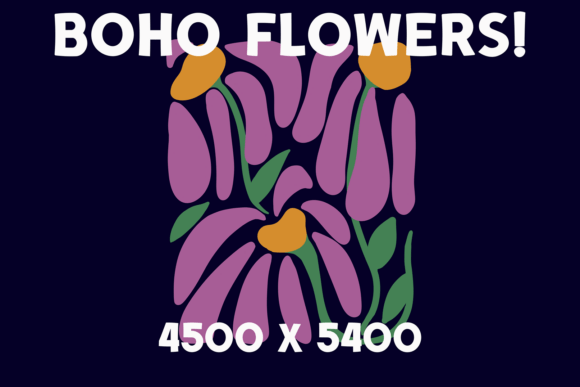 Download Boho Retro Flowers - Boho Collection