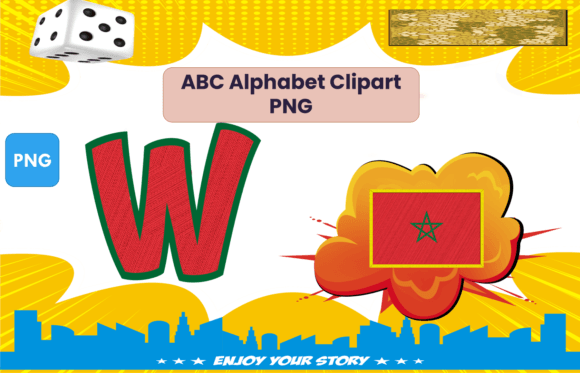 Download ABC Alphabet Clipart PNGs Flag Morocco - Premium Resources